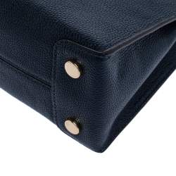 مملوكة مسبقًا Michael Kors Navy Blue Leather Mini Mercer Tote