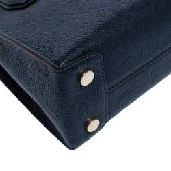 مملوكة مسبقًا Michael Kors Navy Blue Leather Mini Mercer Tote
