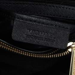 Pre Owned MICHAEL Michael Kors Black Leather Medium Cynthia Tote