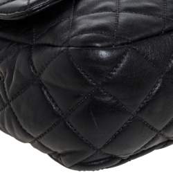 Pre Owned Michael Kors Black Leather Vivianne Shoulder Bag