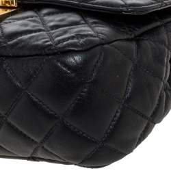 Pre Owned Michael Kors Black Leather Vivianne Shoulder Bag