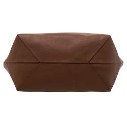 Pre Owned Michael Kors Brown Leather Candy Reversible Tote