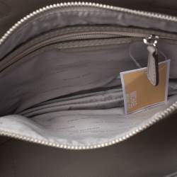 Pre Owned Michael Kors White Leather Mercer Tote