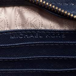 Pre Owned Michael Kors Navy Blue Leather Mini Selma Crossbody Bag