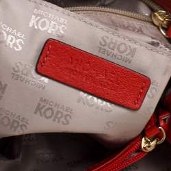 Pre Owned حقيبة يد مايكل كورس سوتون متوسطة جلد برتقالية