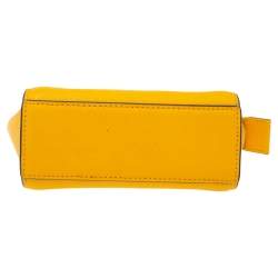 Pre Owned Michael Kors Yellow Leather Mini Selma Crossbody Bag