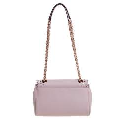 Pre Owned حقيبة كتف مايكل كورس "هانا" جلد مخرم وردي فاتح