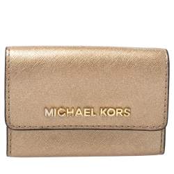 Jet set leather wallet Michael Kors Red in Leather - 29759804