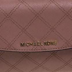 Pre Owned Michael Kors Old Rose Leather Mini Ava Top Handle Bag