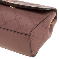 Pre Owned Michael Kors Old Rose Leather Mini Ava Top Handle Bag