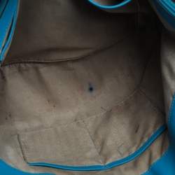 مملوكة مسبقًا MICHAEL Michael Kors Blue Leather Medium Jet Set Tote