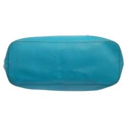 مملوكة مسبقًا MICHAEL Michael Kors Blue Leather Medium Jet Set Tote