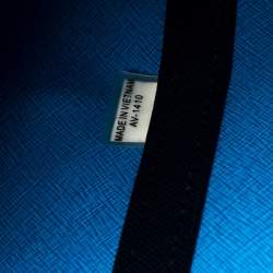 Pre Owned Michael Kors Navy Blue Leather Front Pocket Tote