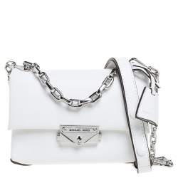 Michael Kors White Sling Purse In Preowned/preloved Condition.