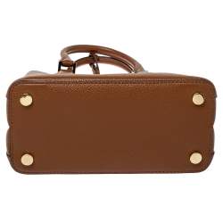 Pre Owned حقيبة يد مايكل كورس آديل جلد بني 