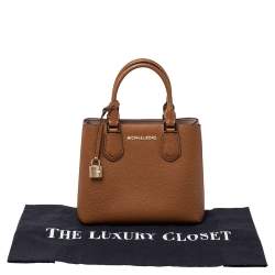 Pre Owned حقيبة يد مايكل كورس آديل جلد بني 