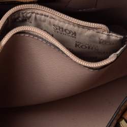 Pre Owned حقيبة يد مايكل كورس آديل جلد بني 