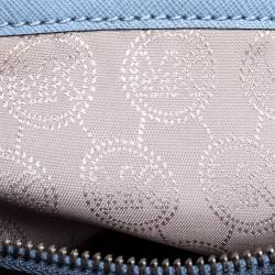 مملوكة مسبقًا حقيبة كروس مايكل كورس جيت سيت جلد زرقاء فاتحة