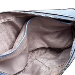 مملوكة مسبقًا حقيبة كروس مايكل كورس جيت سيت جلد زرقاء فاتحة