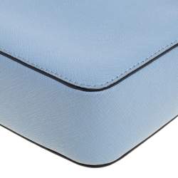 مملوكة مسبقًا حقيبة كروس مايكل كورس جيت سيت جلد زرقاء فاتحة