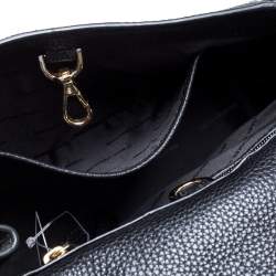 Pre Owned Michael Kors Black Leather Studded Top Handle Bag