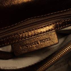 Pre Owned حقيبة كتف مايكل كورس وايتني جلد مبطنة وردية نود