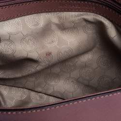 Pre Owned Michael Kors Antique Pink Leather Ava Top Handle Bag