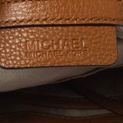 Pre Owned Michael Kors Brown Leather Chain Hobo