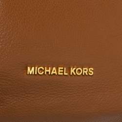 Pre Owned Michael Kors Brown Leather Chain Hobo