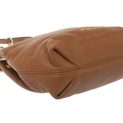 Pre Owned Michael Kors Brown Leather Chain Hobo