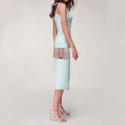 مملوكة مسبقًا Michael Kors Powder Pink Leather Jade Ruffle Shoulder Bag