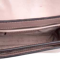 مملوكة مسبقًا Michael Kors Powder Pink Leather Jade Ruffle Shoulder Bag