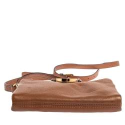 Pre Owned حقيبة مايكل كورس فولتون جلد بنيه