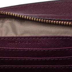 Pre Owned Michael Kors Purple Leather Mini Selma Crossbody Bag