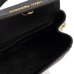 Pre Owned Michael Kors Tri Color Leather Mini Karla Top Handle Bag