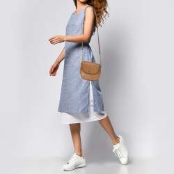 Pre Owned حقيبة كروس مايكل كورس دوم جلد بني