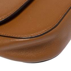 Pre Owned حقيبة كروس مايكل كورس دوم جلد بني