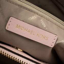 Pre Owned Michael Kors Blossom Leather Savannah Medium Satchel