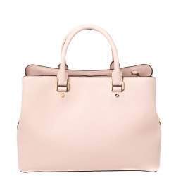 Pre Owned Michael Kors Blossom Leather Savannah Medium Satchel