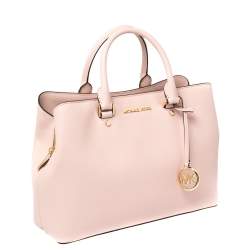 Pre Owned Michael Kors Blossom Leather Savannah Medium Satchel