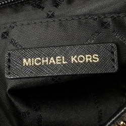 Pre Owned Michael Kors Black Leather Medium Florence Satchel