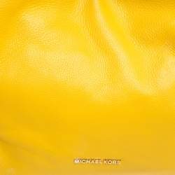 Pre Owned Michael Kors Mustard Leather Newbury Shoulder Bag
