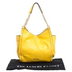 Pre Owned Michael Kors Mustard Leather Newbury Shoulder Bag