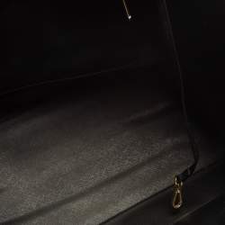 Pre Owned Michael Kors Black Leather Large Jet Set Travel Tote