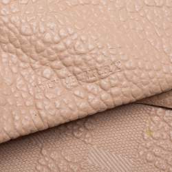 Pre Owned Michael Kors White/Tan Signature Coated Canvas and Leather Mini Rhea Backpack