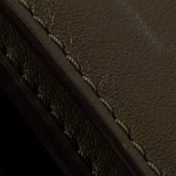 Pre Owned حقيبة سادل مايكل كورس ديلفينا جلد أخضر زيتوني