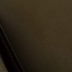 Pre Owned حقيبة سادل مايكل كورس ديلفينا جلد أخضر زيتوني