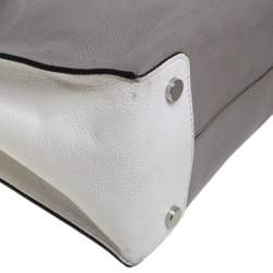 Pre Owned Michael Michael Kors Tri Color Leather Large Mercer Tote