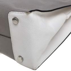 Pre Owned Michael Michael Kors Tri Color Leather Large Mercer Tote