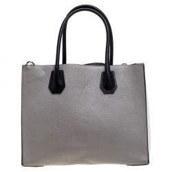 Pre Owned Michael Michael Kors Tri Color Leather Large Mercer Tote